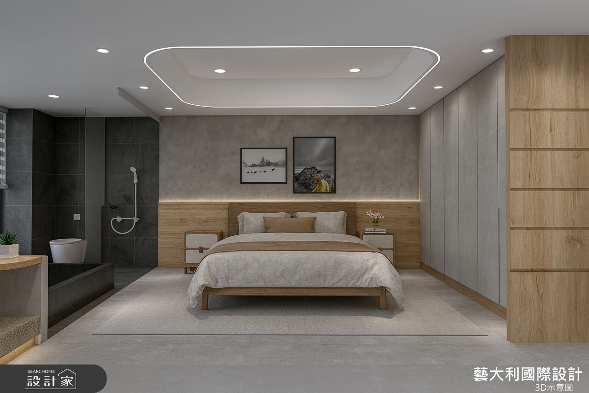 17坪預售屋＿侘寂風臥室浴室案例圖片＿藝大利國際設計＿藝大利_54之10