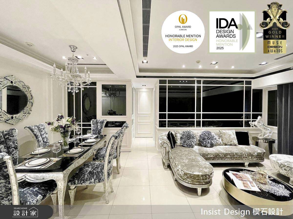 35坪新成屋(5年以下)＿新古典客廳餐廳案例圖片＿楔石設計工程有限公司＿楔石_07之10