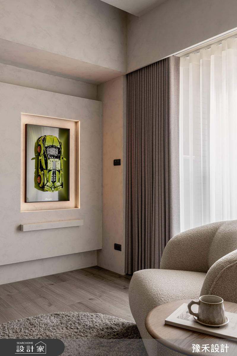 20坪新成屋(5年以下)＿侘寂風客廳案例圖片＿豫禾設計＿豫禾_藏紳之3