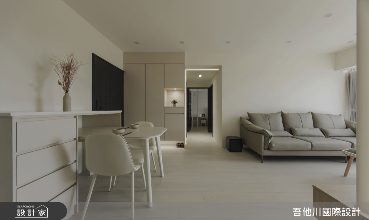 15坪新成屋(5年以下)＿簡約風案例圖片＿吾他川室內設計＿吾他川_霧光緩居_新竹新豐之2