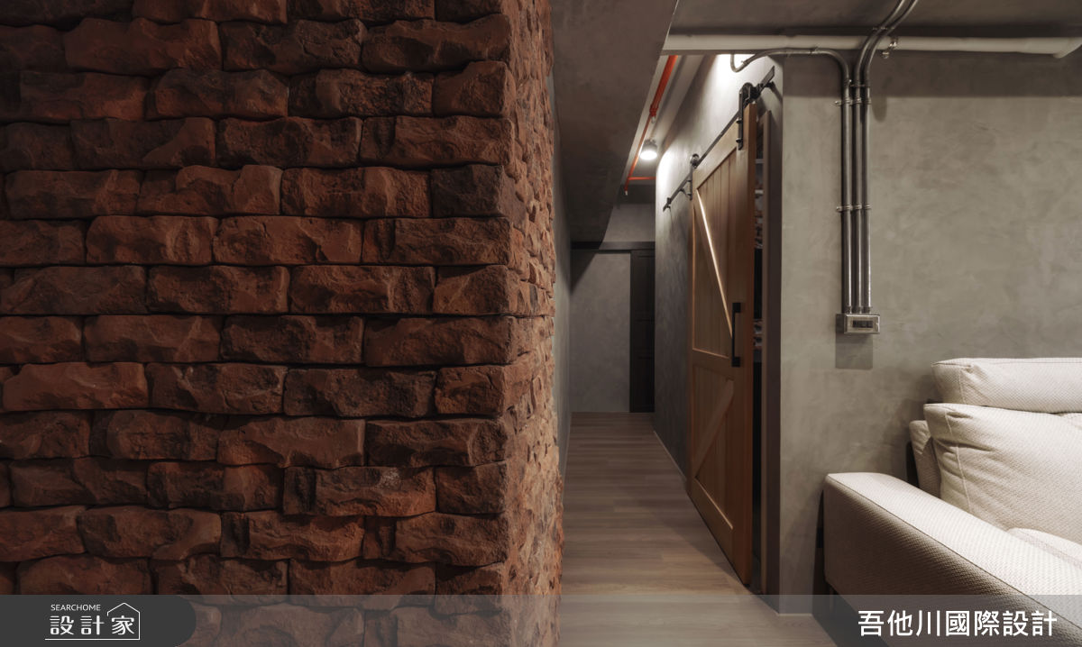 15坪新成屋(5年以下)＿工業風案例圖片＿吾他川室內設計＿吾他川_赤磚光間_新竹東區之5