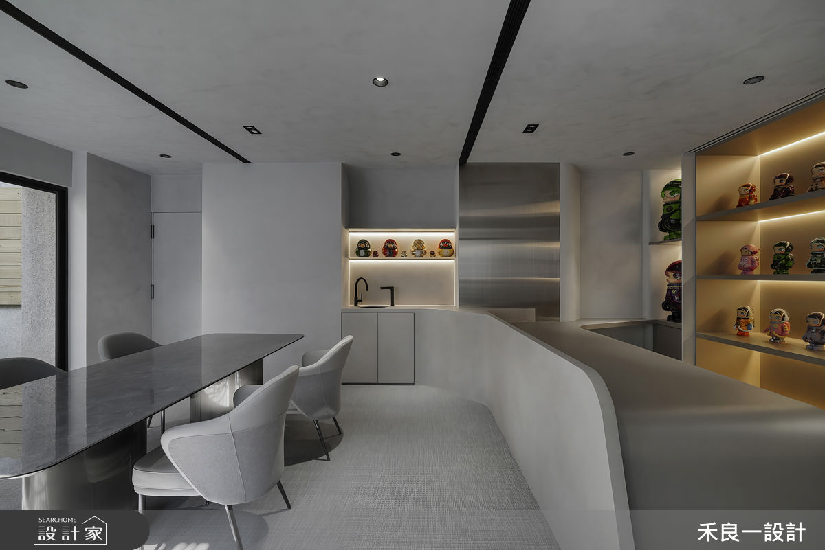 130坪中古屋(5~15年)＿混搭風工作區多功能室案例圖片＿禾良一設計＿禾良一_沉靜軌跡_台中之1