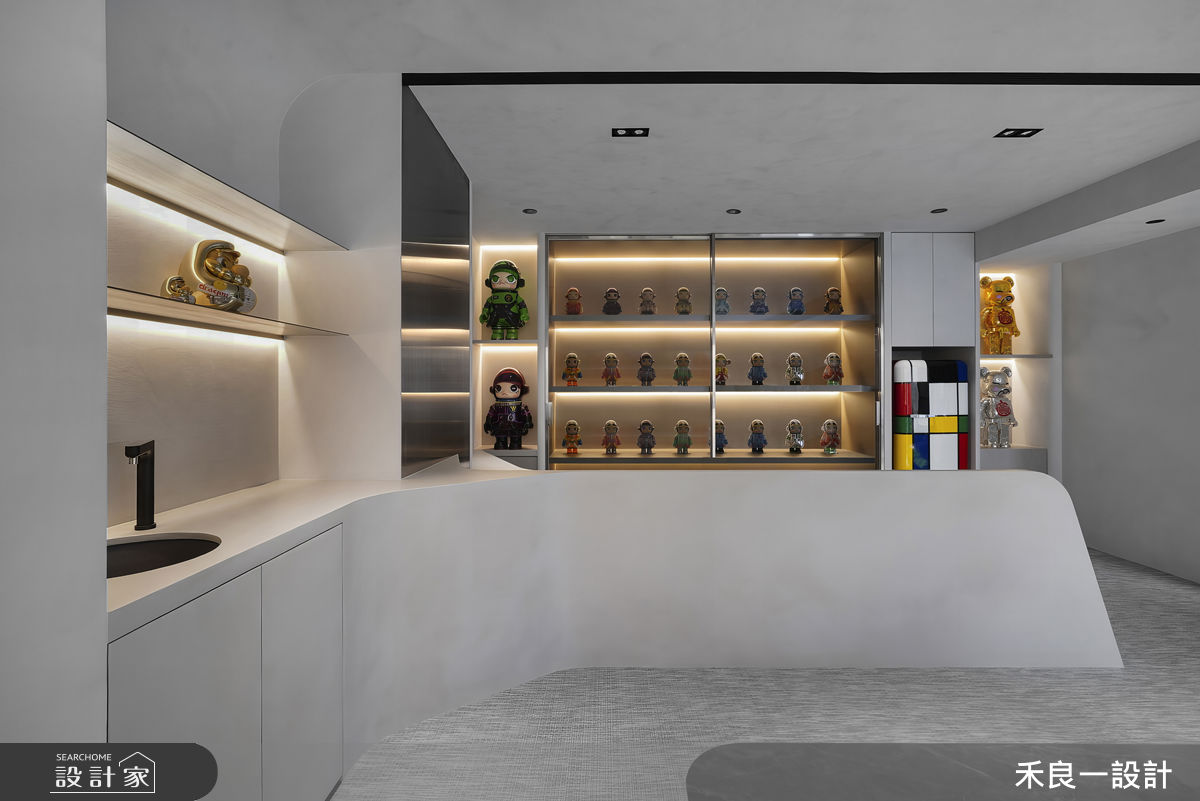 130坪中古屋(5~15年)＿混搭風工作區多功能室案例圖片＿禾良一設計＿禾良一_沉靜軌跡_台中之2