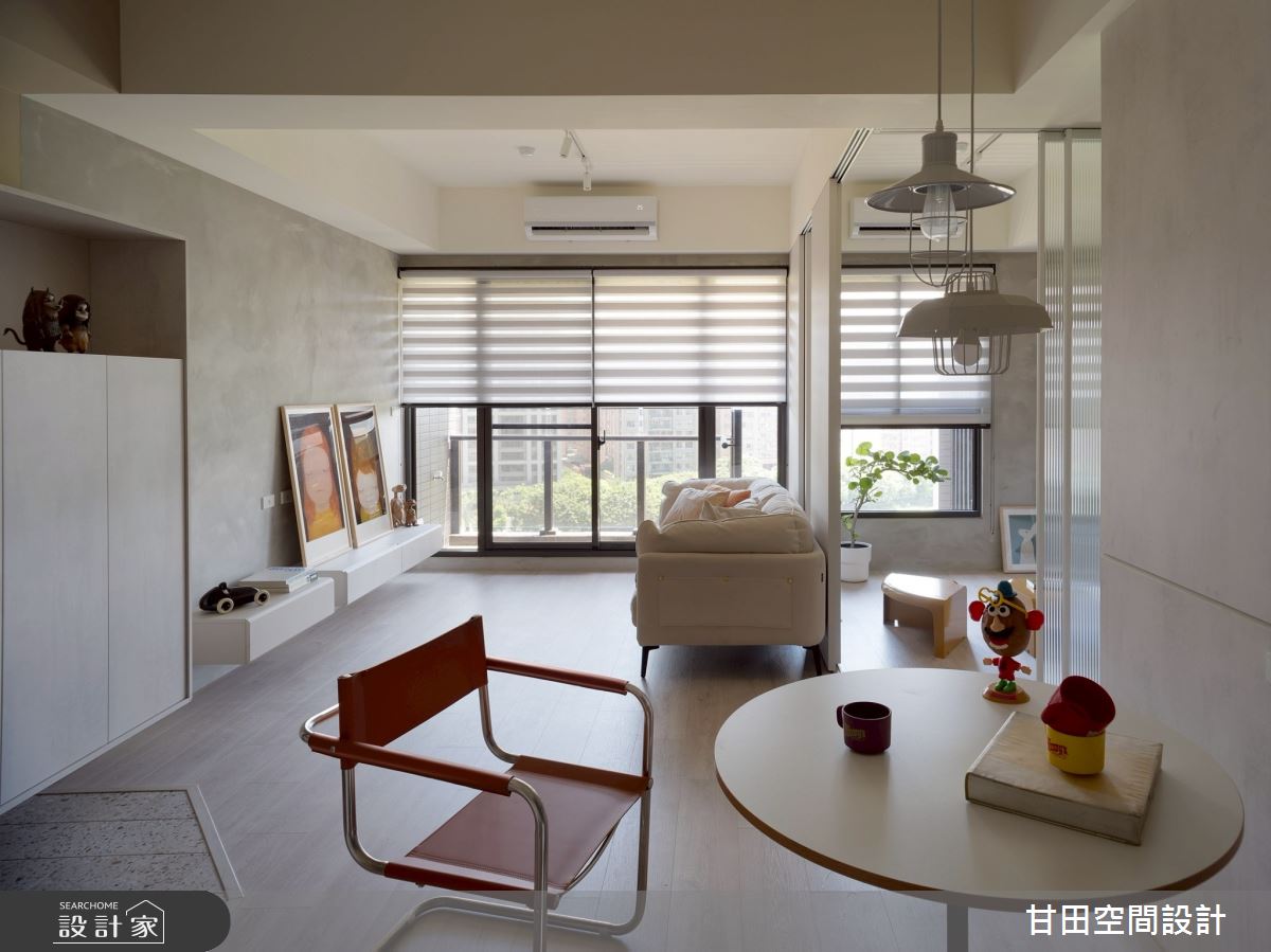 25坪新成屋(5年以下)＿北歐風客廳餐廳案例圖片＿甘田空間設計＿甘田_10之1