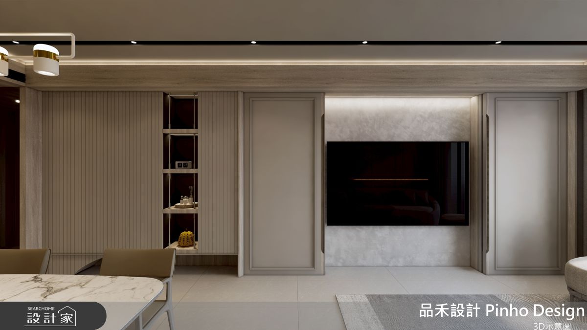 45坪新成屋(5年以下)＿英式風客廳餐廳案例圖片＿品禾設計＿品禾設計46_靜域之19