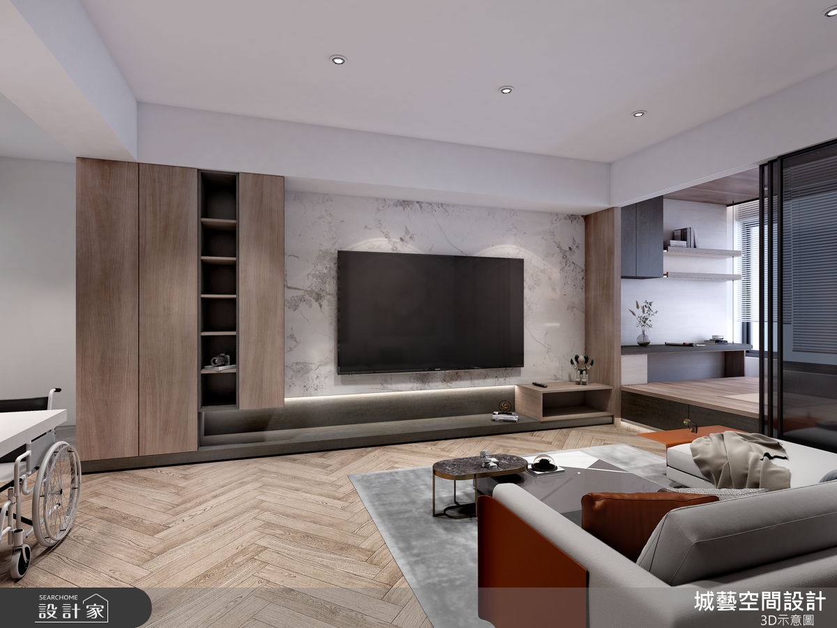 28坪老屋(16~30年)＿現代風客廳案例圖片＿城藝空間設計＿城藝_22之1