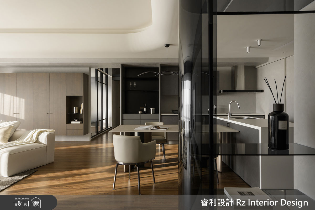 39坪新成屋(5年以下)＿現代風客廳餐廳案例圖片＿睿利設計＿睿利_35.暖陽的佇留之7