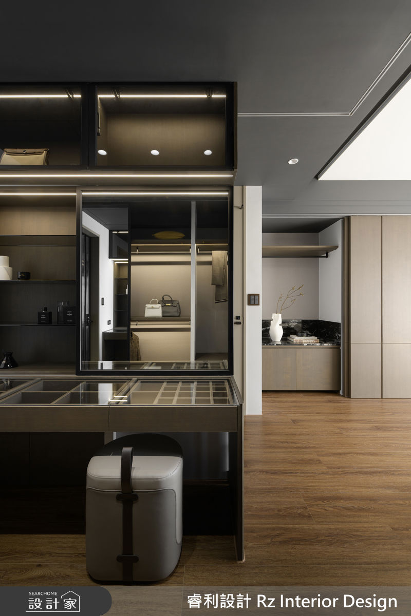 39坪新成屋(5年以下)＿現代風更衣間案例圖片＿睿利設計＿睿利_35.暖陽的佇留之29