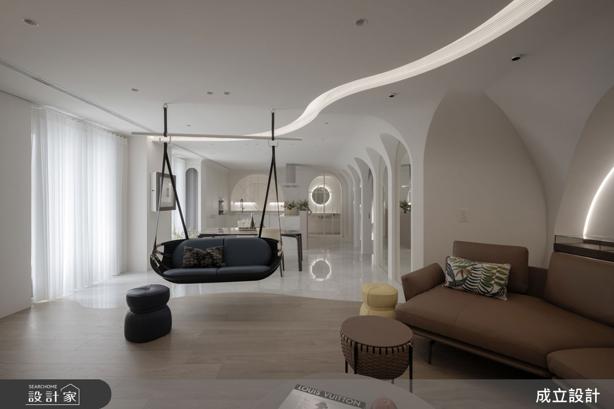 170坪新成屋(5年以下)＿現代風客廳案例圖片＿成立設計＿成立_夢行之間之9