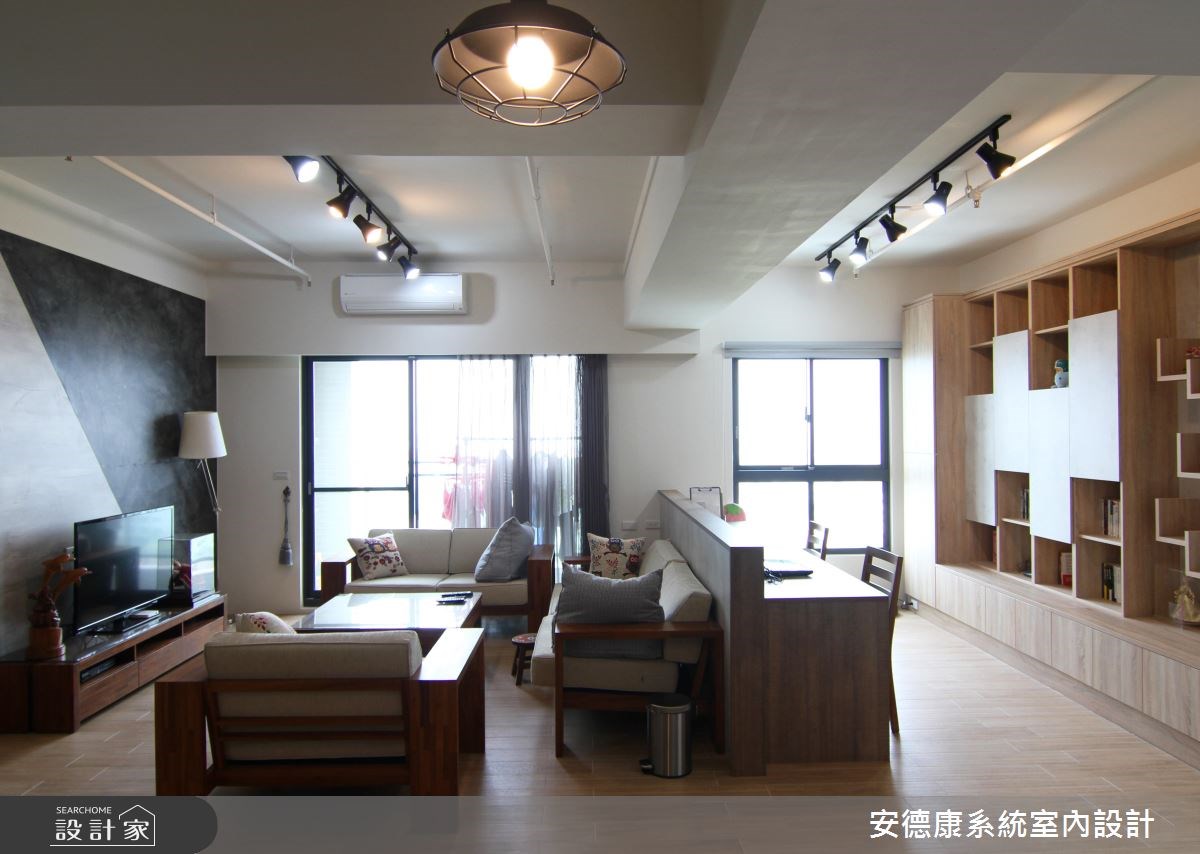 28坪新成屋(5年以下)＿混搭風客廳工作區案例圖片＿安德康系統室內設計＿安德康_46之3