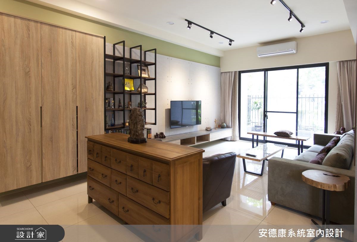40坪新成屋(5年以下)＿工業風客廳案例圖片＿安德康系統室內設計＿安德康_49之2
