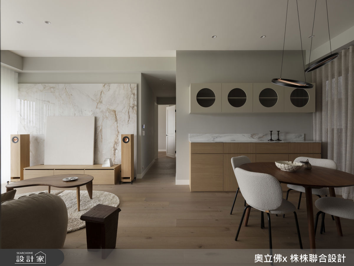36坪毛胚屋＿混搭風客廳餐廳走廊案例圖片＿奧立佛x 株株聯合設計＿奧立佛x 株株_House L in Taipei之2