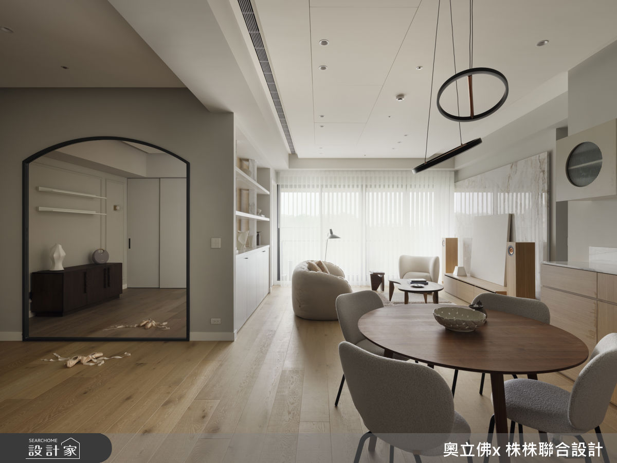 36坪毛胚屋＿混搭風客廳餐廳案例圖片＿奧立佛x 株株聯合設計＿奧立佛x 株株_House L in Taipei之6