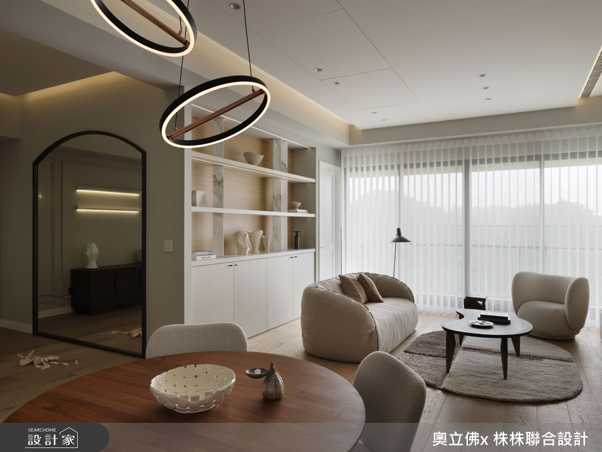 36坪毛胚屋＿混搭風客廳餐廳案例圖片＿奧立佛x 株株聯合設計＿奧立佛x 株株_House L in Taipei之7