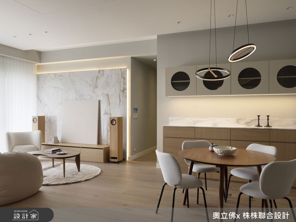 36坪毛胚屋＿混搭風客廳餐廳案例圖片＿奧立佛x 株株聯合設計＿奧立佛x 株株_House L in Taipei之14