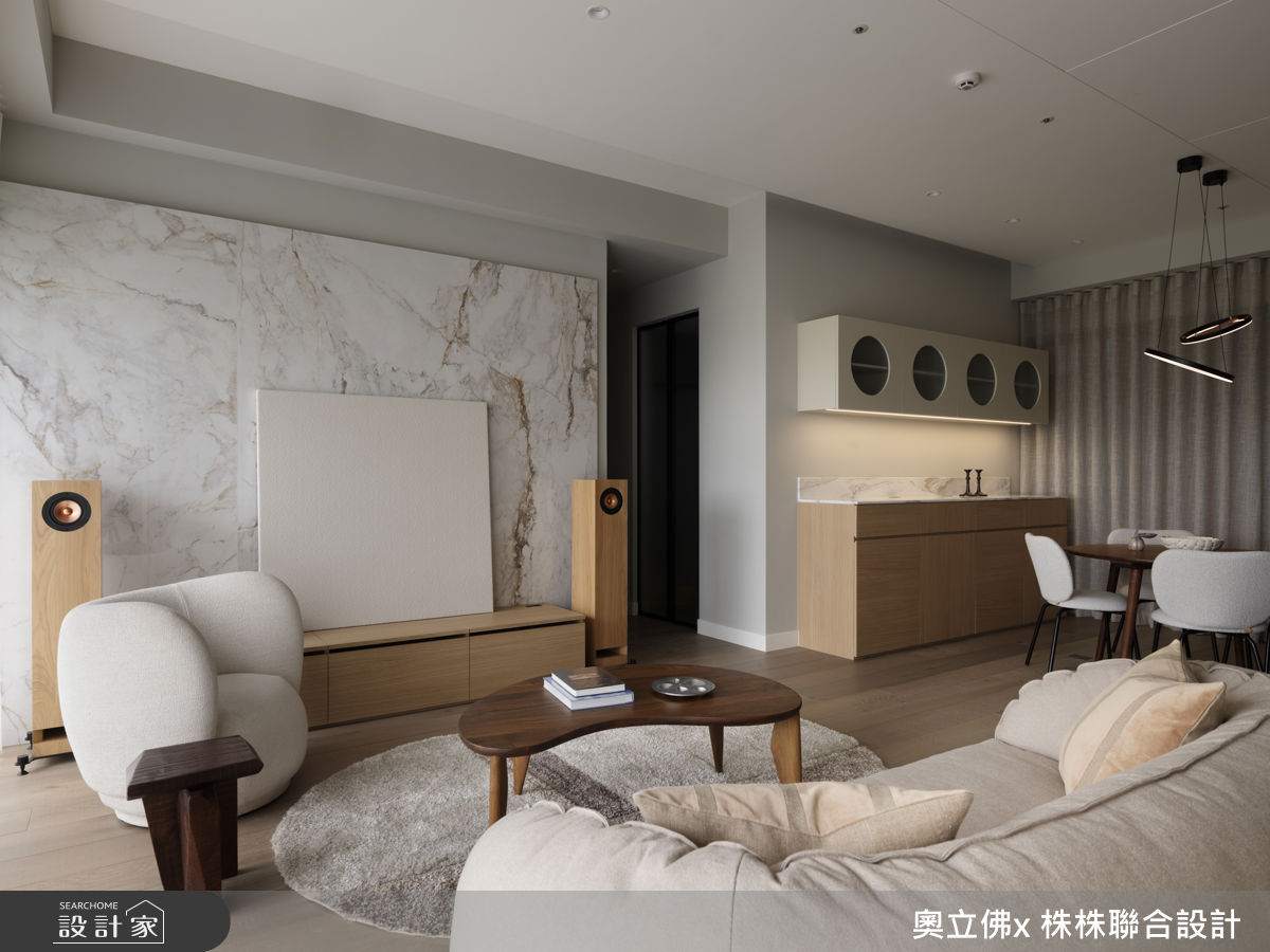 36坪毛胚屋＿混搭風客廳餐廳案例圖片＿奧立佛x 株株聯合設計＿奧立佛x 株株_House L in Taipei之17