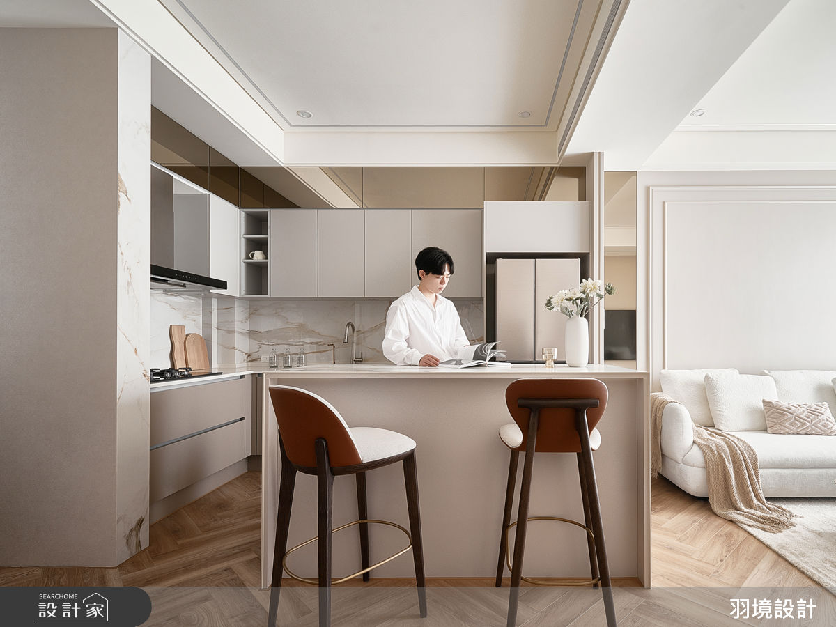 83坪新成屋(5年以下)＿美式風餐廳廚房中島案例圖片＿羽境設計＿羽境_08之4