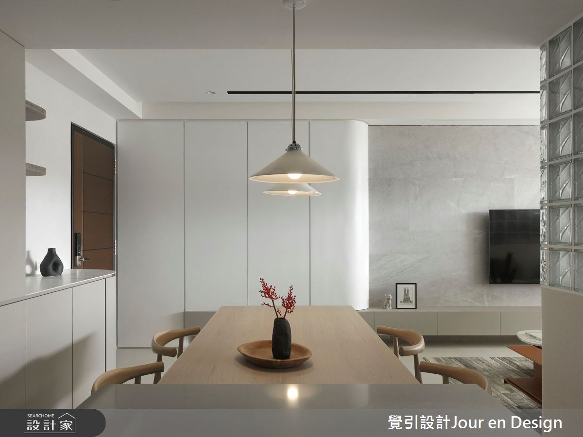 35坪毛胚屋＿現代風玄關餐廳中島案例圖片＿覺引設計Jour en Design＿覺引_台北_歲月靜好之6