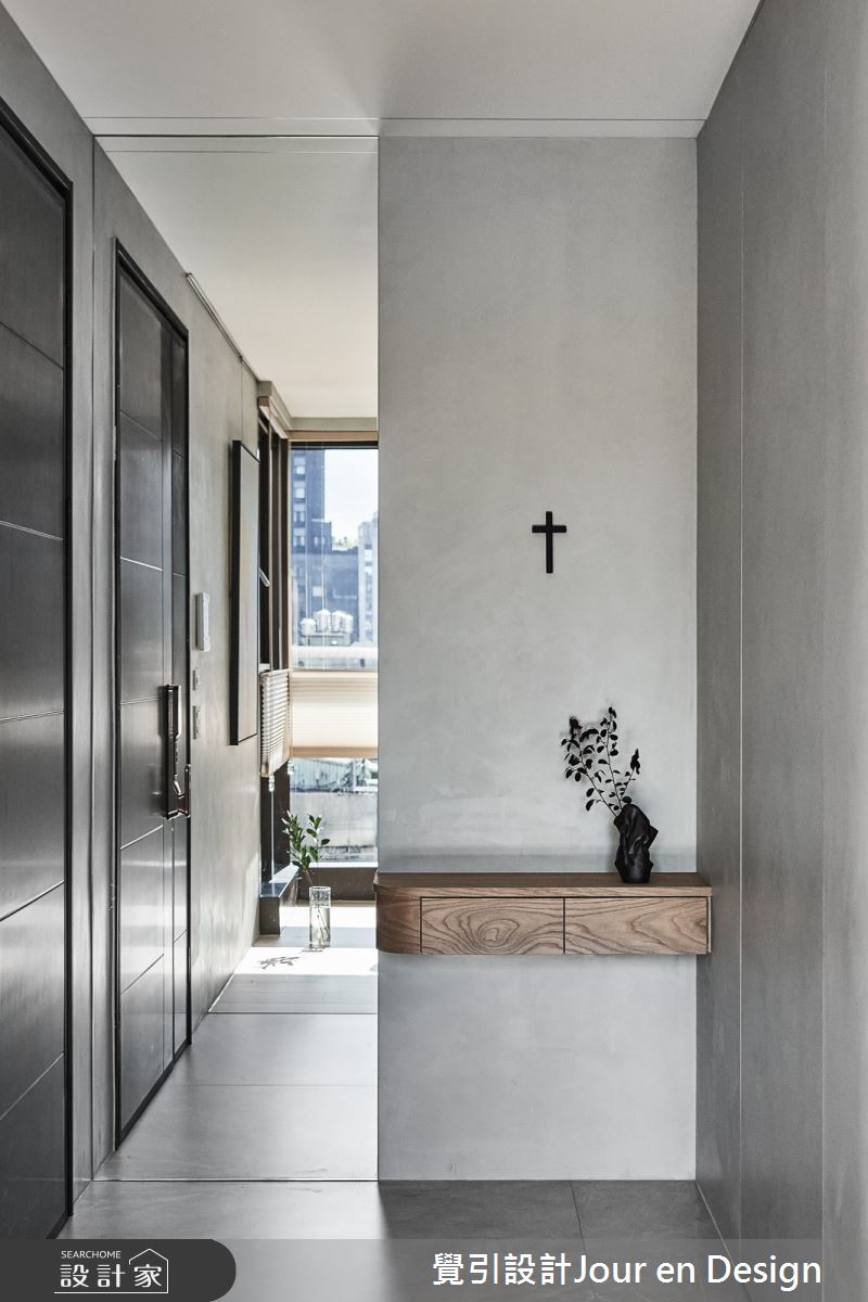 45坪新古屋(10年以下)＿現代風玄關案例圖片＿覺引設計Jour en Design＿覺引_台北_大同璽苑之2