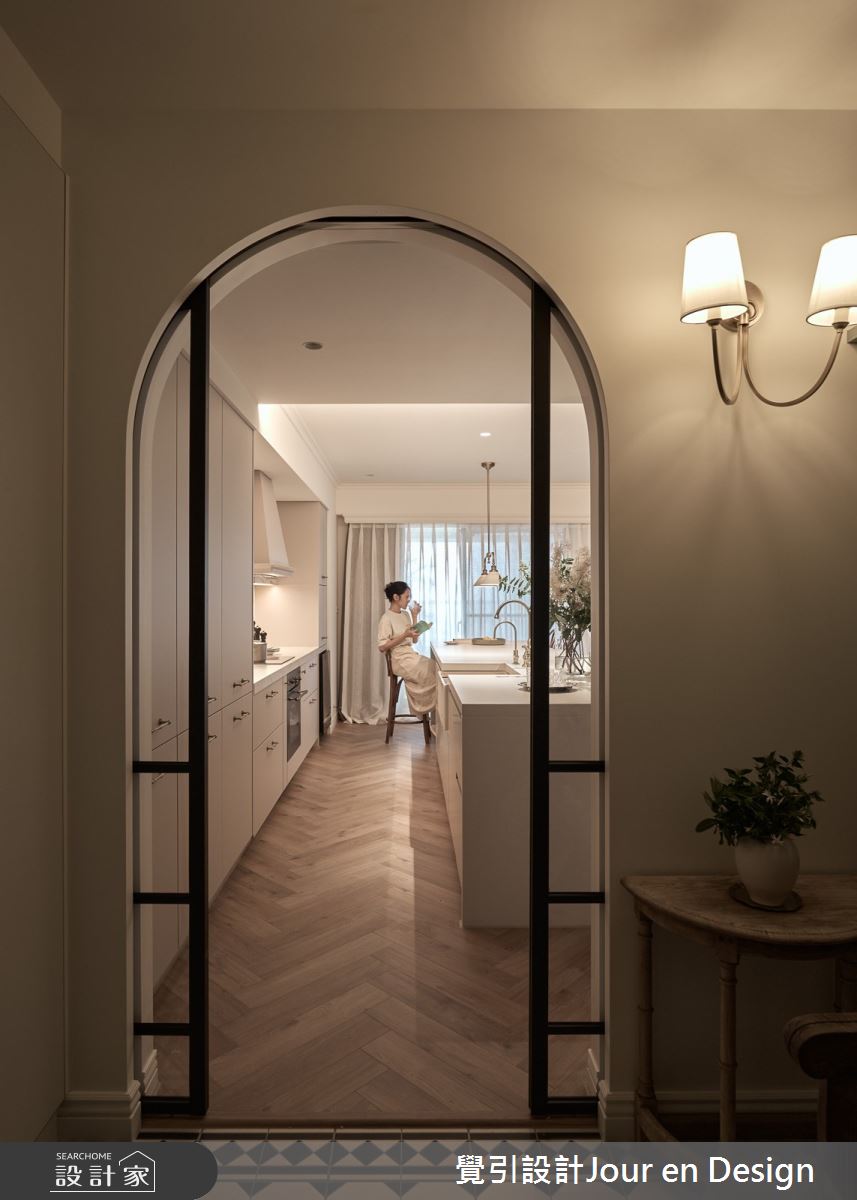 30坪新成屋(5年以下)＿英式風玄關案例圖片＿覺引設計Jour en Design＿覺引_英式茶韻之5