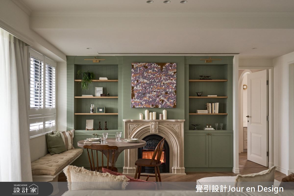 30坪新成屋(5年以下)＿英式風客廳案例圖片＿覺引設計Jour en Design＿覺引_英式茶韻之14