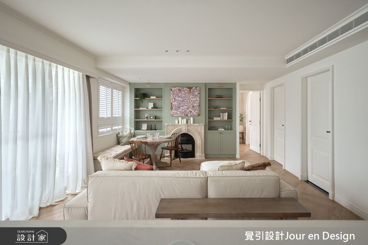 30坪新成屋(5年以下)＿英式風客廳案例圖片＿覺引設計Jour en Design＿覺引_英式茶韻之10