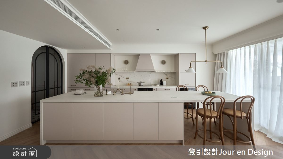 30坪新成屋(5年以下)＿英式風餐廳廚房中島案例圖片＿覺引設計Jour en Design＿覺引_英式茶韻之22