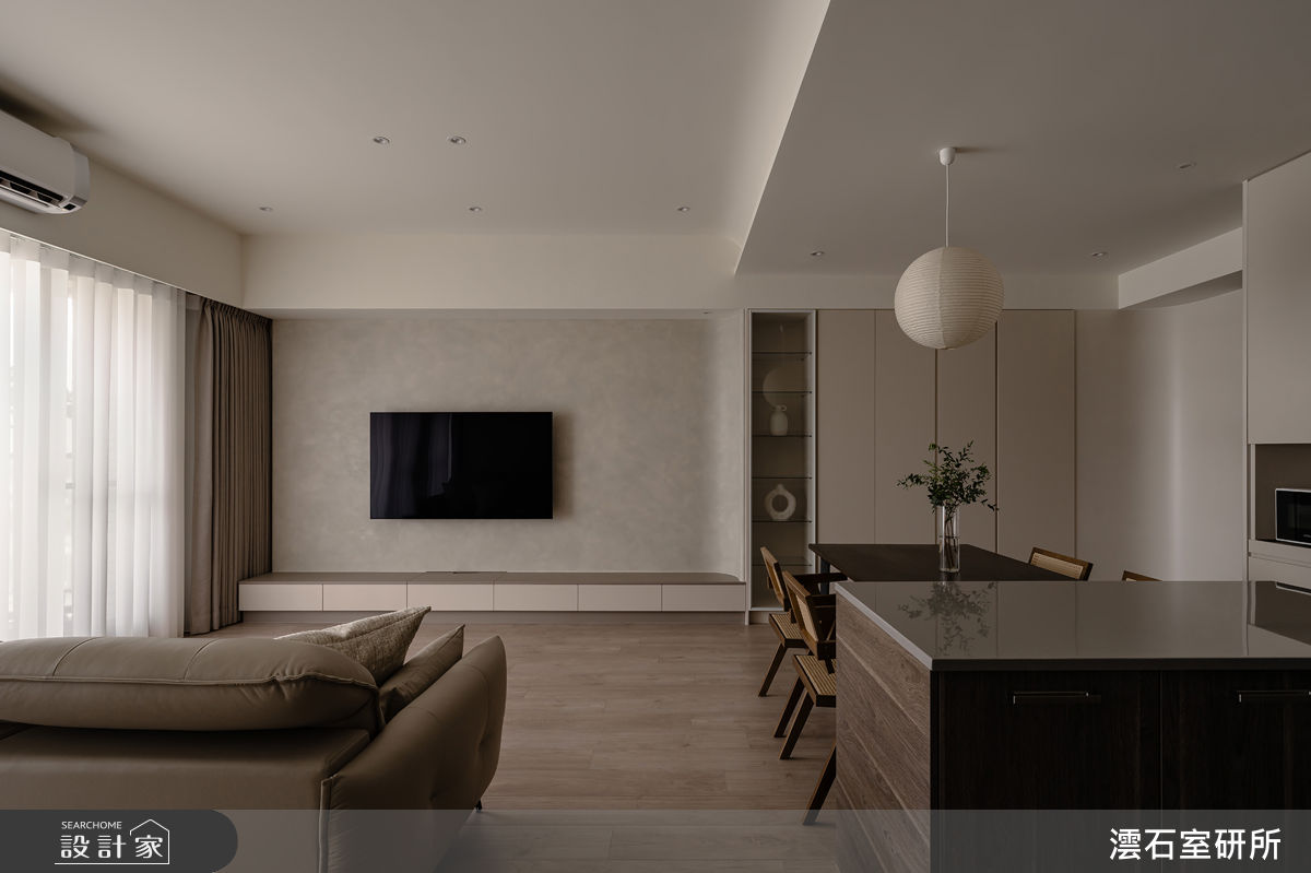 34坪新成屋(5年以下)＿現代風客廳餐廳中島案例圖片＿澐石室研所＿澐石_27星隅之4