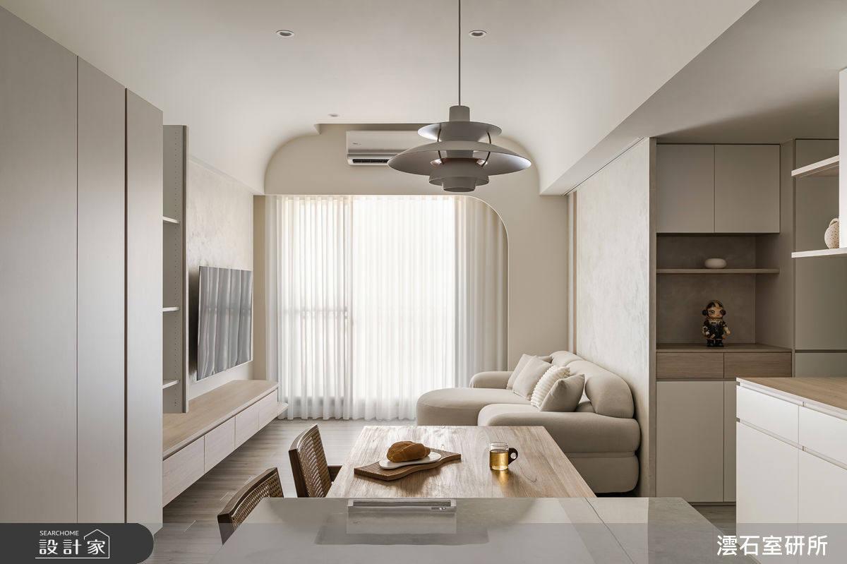 20坪預售屋＿北歐風客廳餐廳中島案例圖片＿澐石室研所＿澐石_28雲嶼流光之1