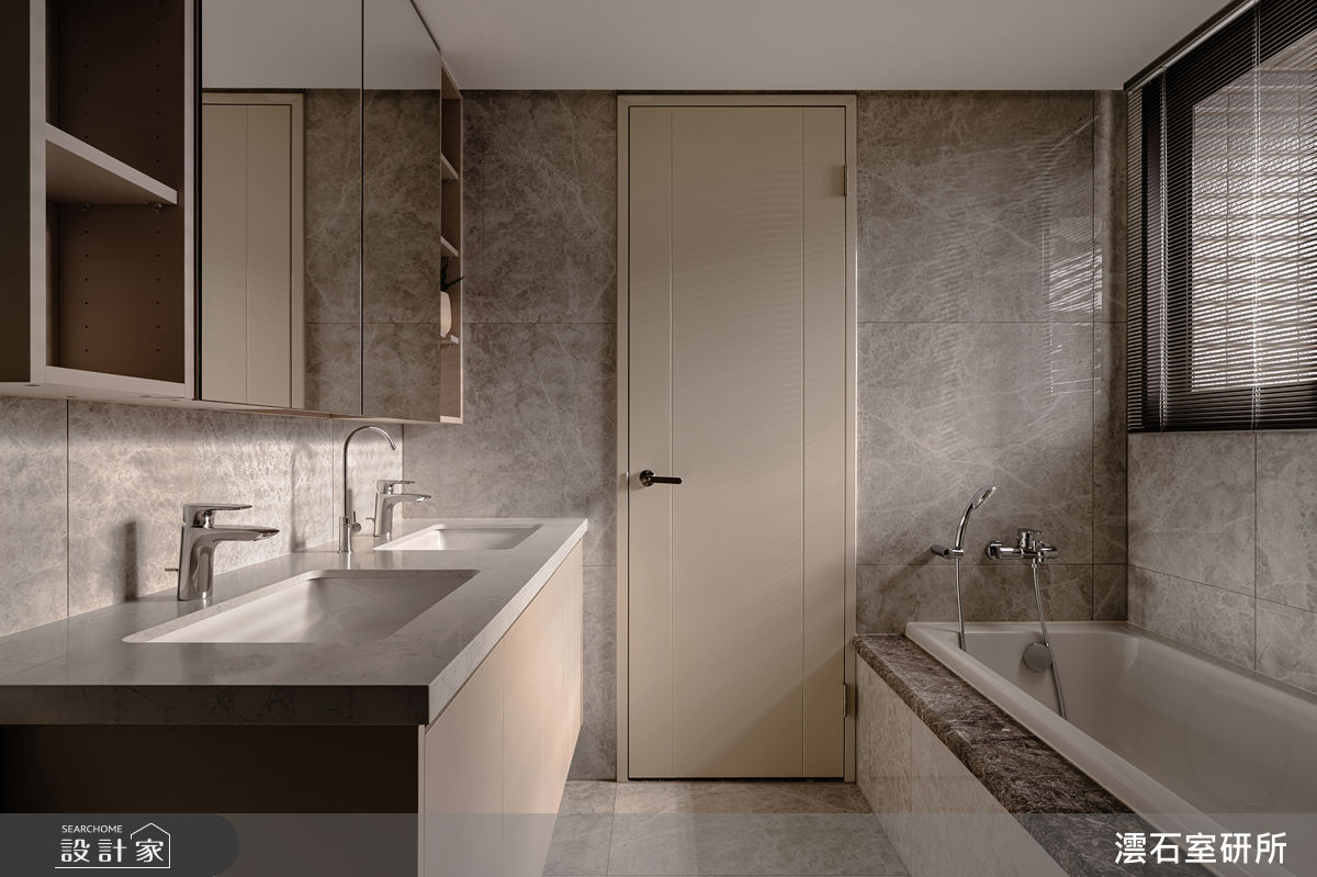 新成屋(5年以下)＿侘寂風浴室案例圖片＿澐石室研所＿澐石_30嶼隱之19