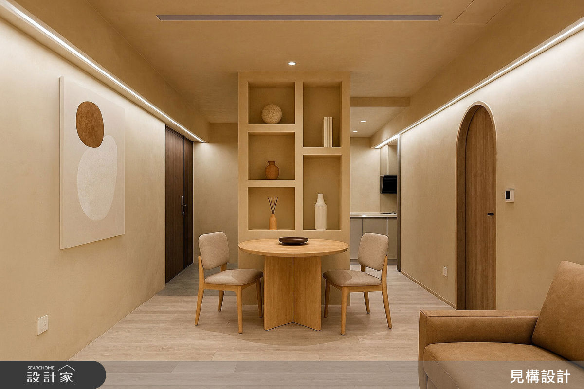 20坪中古屋(5~15年)＿侘寂風客廳餐廳案例圖片＿見構設計 Compose Designed＿見構_02之2