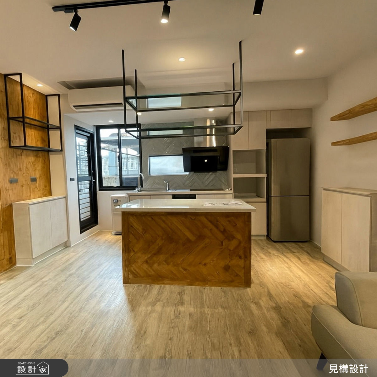 30坪老屋(31~40年)＿工業風廚房中島案例圖片＿見構設計 Compose Designed＿見構_04之4