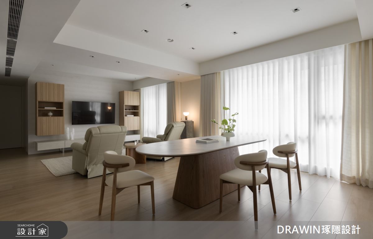42坪新成屋(5年以下)＿現代風客廳餐廳案例圖片＿琢隱設計DRAWIN DESIGN STUDIO＿琢隱_京王之3