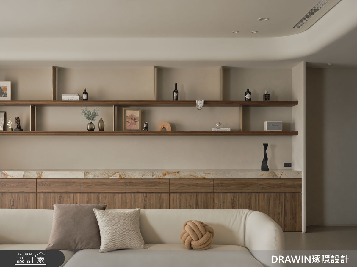 68坪中古屋(5~15年)＿侘寂風客廳案例圖片＿琢隱設計DRAWIN DESIGN STUDIO＿琢隱_葛宅之8