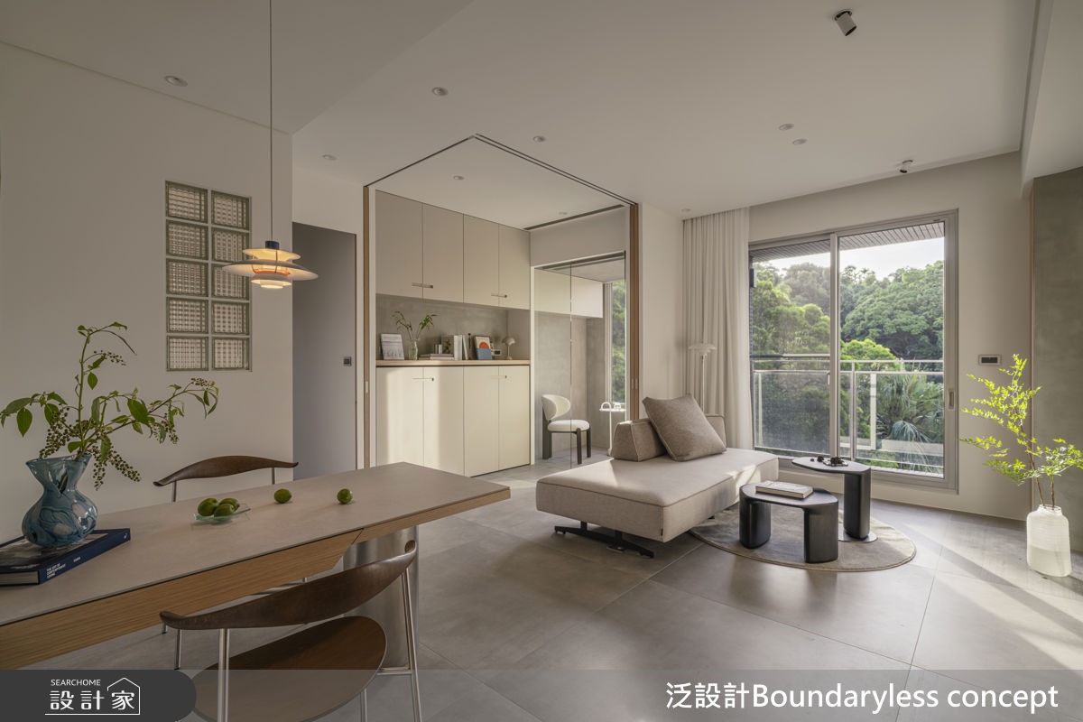 30坪新成屋(5年以下)＿現代風客廳餐廳案例圖片＿泛設計Boundaryless concept＿泛設計_光隙之間｜坪效與景觀的交響之8