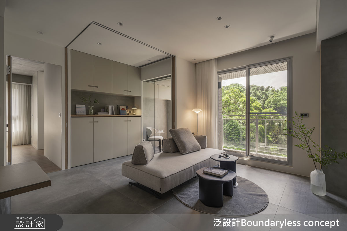 30坪新成屋(5年以下)＿現代風客廳案例圖片＿泛設計Boundaryless concept＿泛設計_光隙之間｜坪效與景觀的交響之9