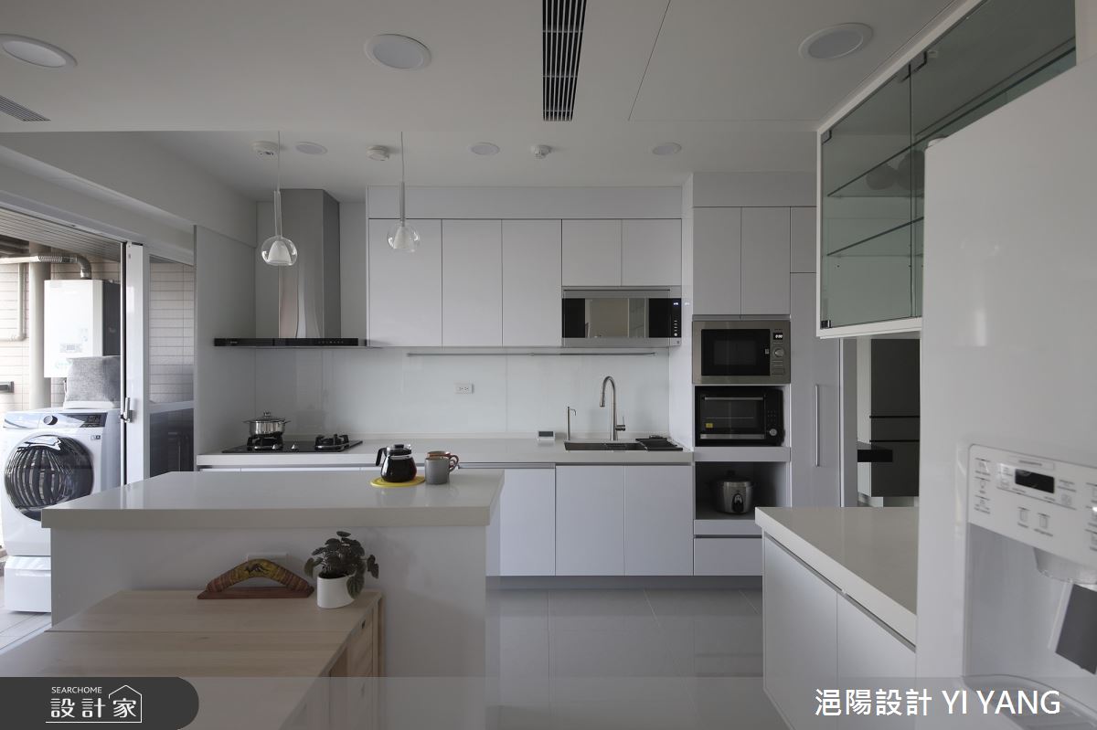 22坪新成屋(5年以下)＿北歐風餐廳廚房中島案例圖片＿浥陽設計 YI YANG＿浥陽_新北新板巨星Super Star｜北歐風之5