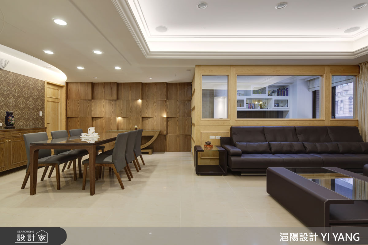 98坪毛胚屋＿現代人文風客廳餐廳書房案例圖片＿浥陽設計 YI YANG＿浥陽_新北中興馥｜現代人文風之8