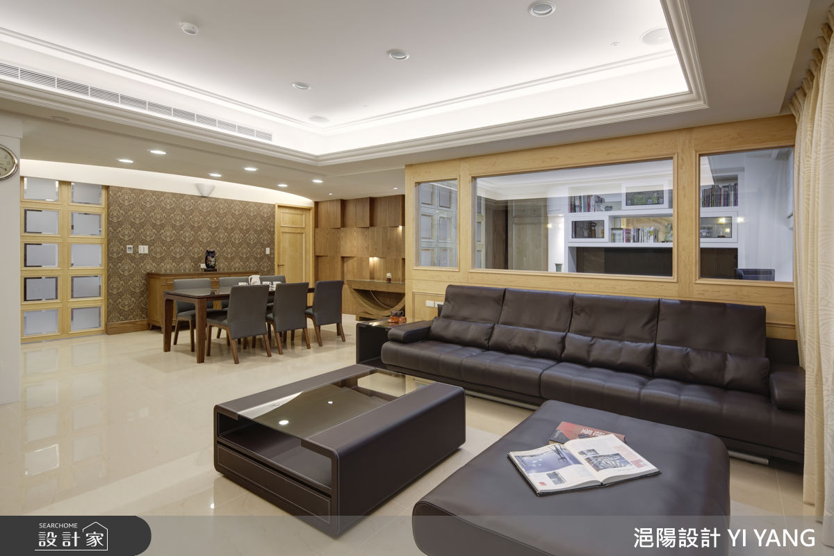 98坪毛胚屋＿現代人文風客廳餐廳書房案例圖片＿浥陽設計 YI YANG＿浥陽_新北中興馥｜現代人文風之9