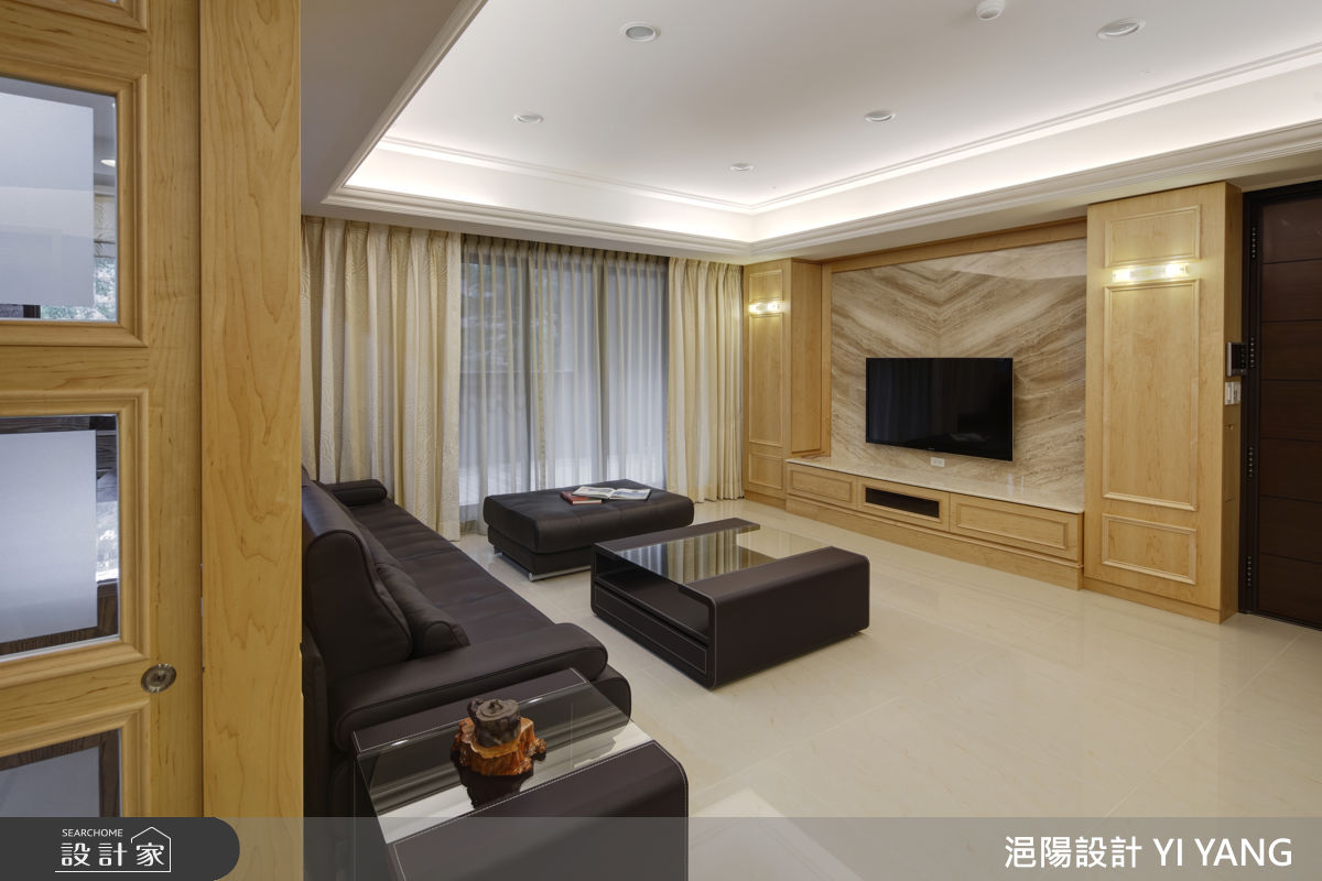 98坪毛胚屋＿現代人文風客廳案例圖片＿浥陽設計 YI YANG＿浥陽_新北中興馥｜現代人文風之5