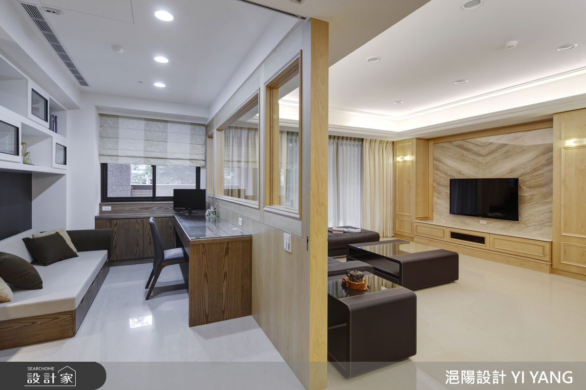 98坪毛胚屋＿現代人文風客廳書房案例圖片＿浥陽設計 YI YANG＿浥陽_新北中興馥｜現代人文風之21