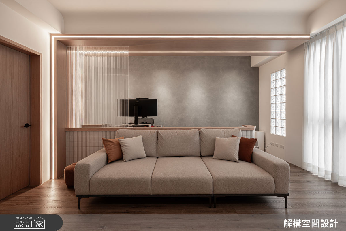 35坪新成屋(5年以下)＿日式無印風客廳案例圖片＿解構空間設計＿解構_04之7