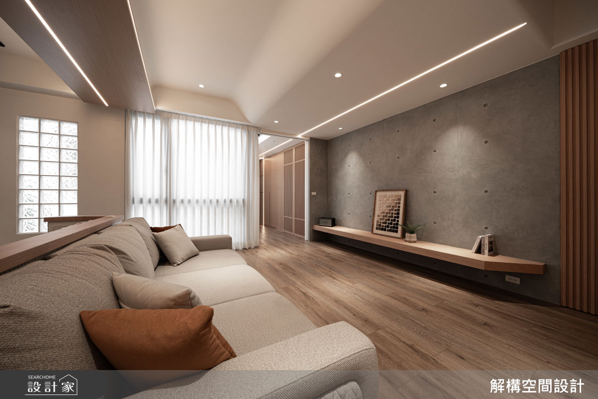 35坪新成屋(5年以下)＿日式無印風客廳案例圖片＿解構空間設計＿解構_04之8