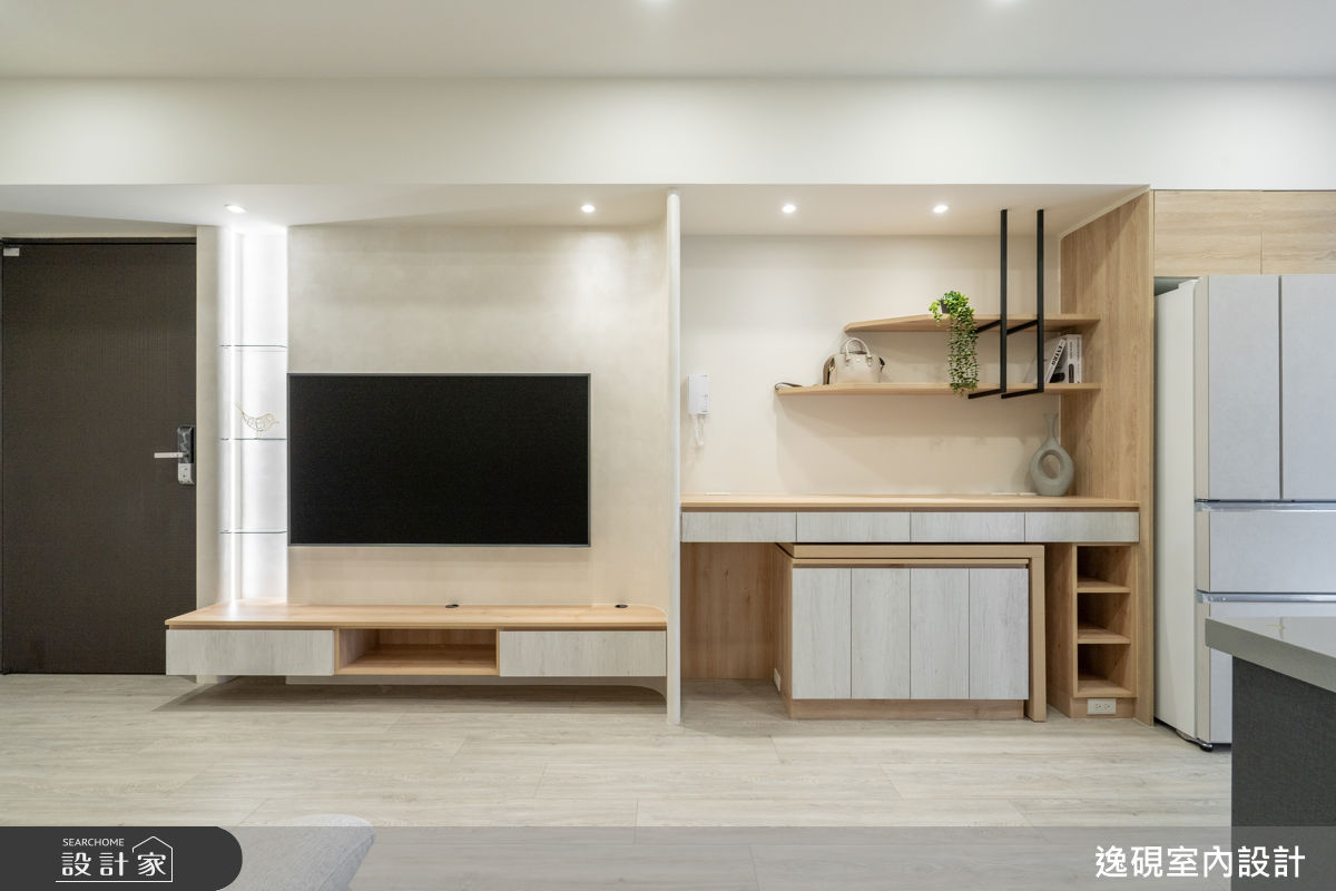 22坪新成屋(5年以下)＿北歐風客廳餐廳案例圖片＿逸硯室內設計＿逸硯_11.台南之10