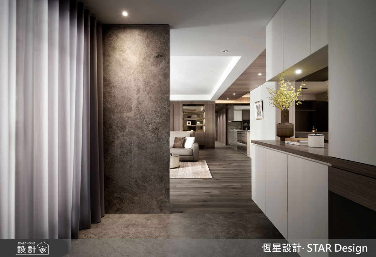64坪毛胚屋＿優雅輕奢風玄關案例圖片＿恆星室內裝修設計有限公司＿恆星_香頌美墅之1