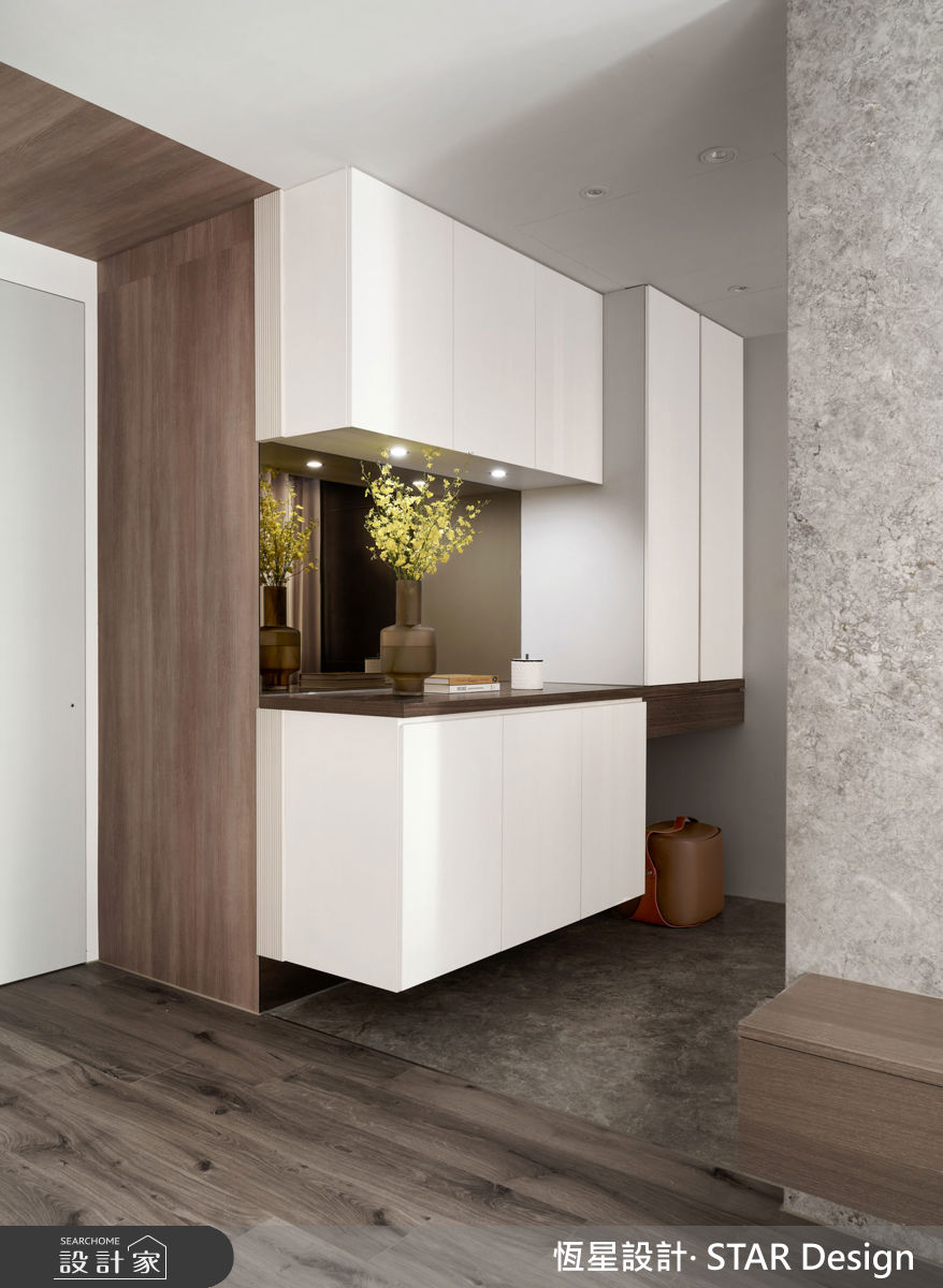 64坪毛胚屋＿優雅輕奢風玄關案例圖片＿恆星室內裝修設計有限公司＿恆星_香頌美墅之2