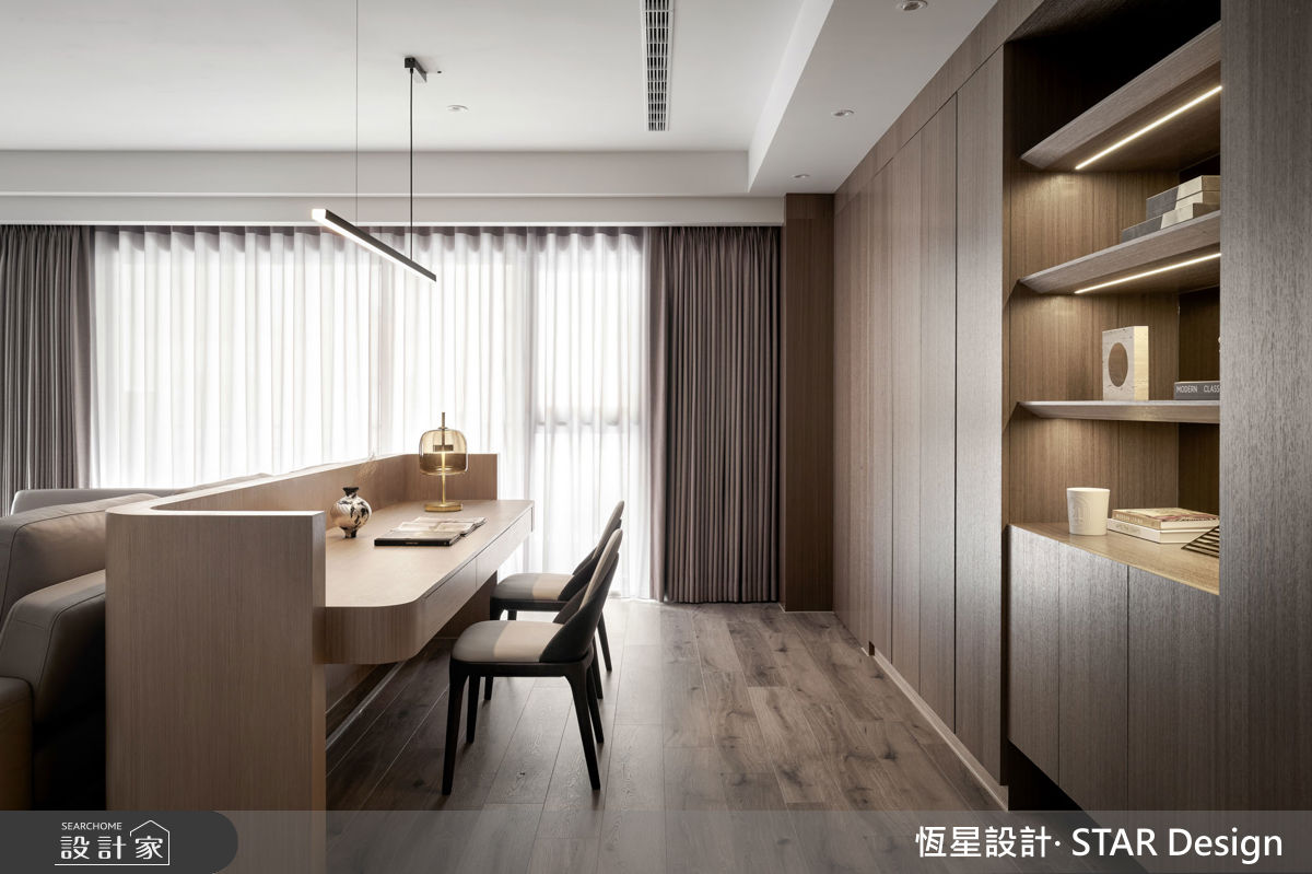 64坪毛胚屋＿優雅輕奢風書房案例圖片＿恆星室內裝修設計有限公司＿恆星_香頌美墅之9