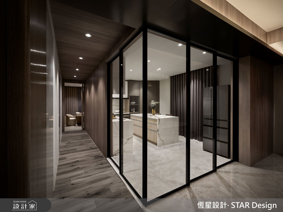 64坪毛胚屋＿優雅輕奢風廚房中島案例圖片＿恆星室內裝修設計有限公司＿恆星_香頌美墅之14