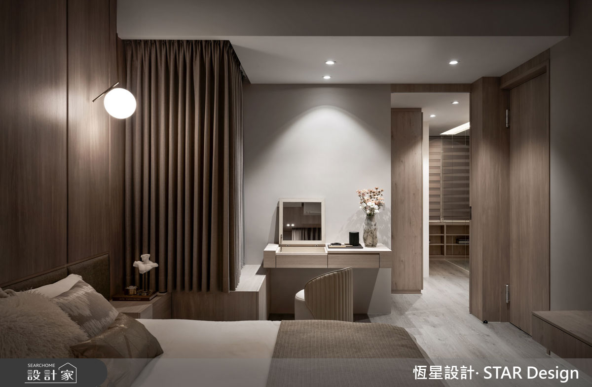 64坪毛胚屋＿優雅輕奢風臥室案例圖片＿恆星室內裝修設計有限公司＿恆星_香頌美墅之18