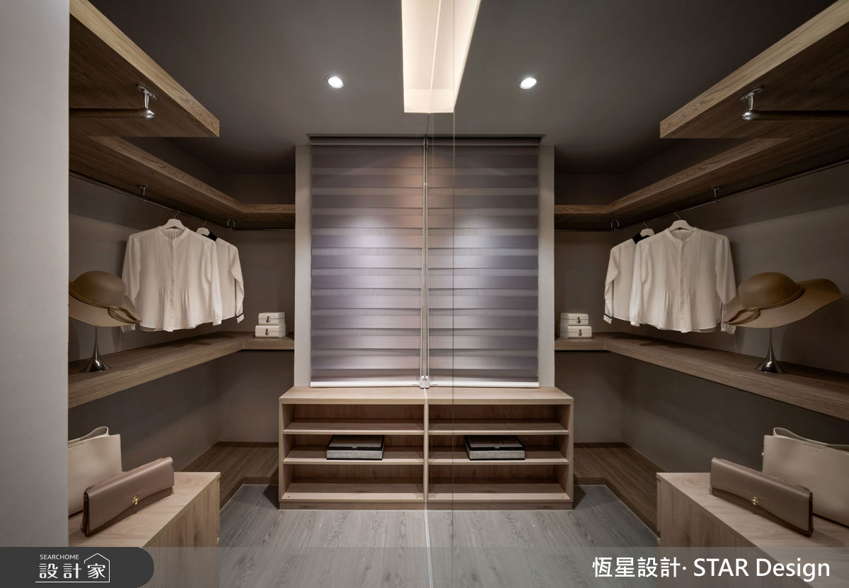 64坪毛胚屋＿優雅輕奢風更衣間案例圖片＿恆星室內裝修設計有限公司＿恆星_香頌美墅之22